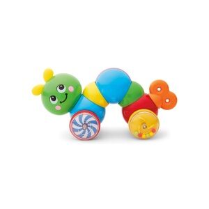 Bright Green & Multi-Color Wind-Up Caterpillar Toy - Kids Plush Alternative